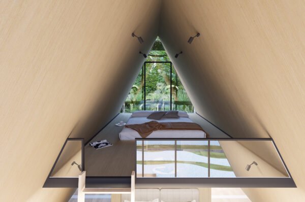 68㎡ Two-Story Prefab A-Frame Cabin – Spacious, Durable, and Easy to Install - Image 4