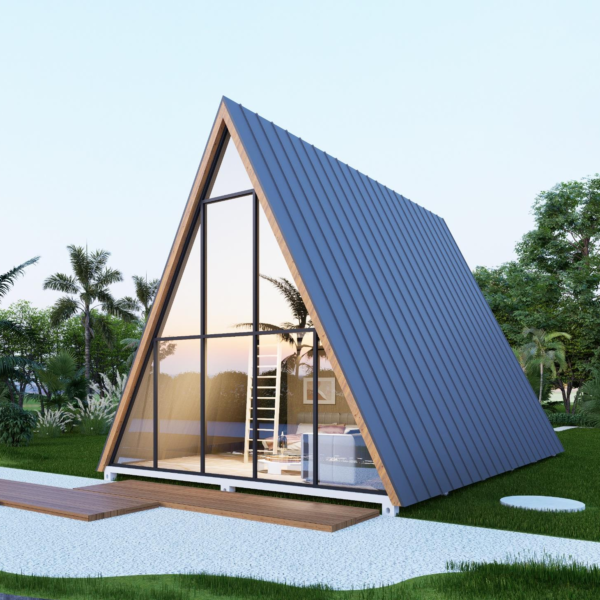 68㎡ Two-Story Prefab A-Frame Cabin – Spacious, Durable, and Easy to Install