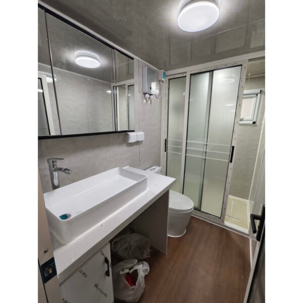 40ft Expandable Container House with White Wall Panels Two Bedrooms One Bathroom - Image 7