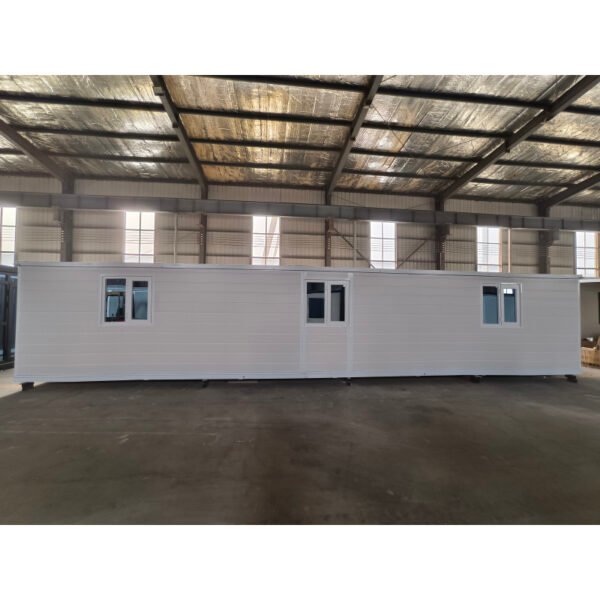 40ft Expandable Container House with White Wall Panels Two Bedrooms One Bathroom - Image 3