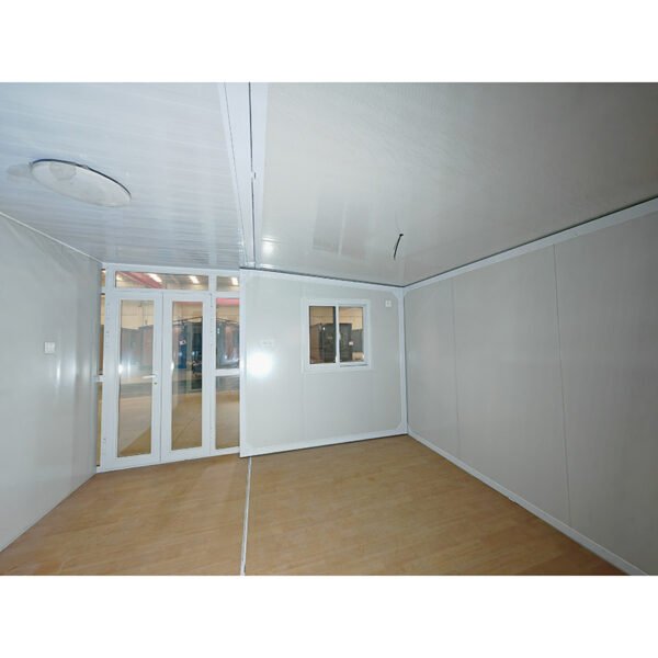 20ft White Expandable Container House with Glass Door Two Bedrooms One Bathroom - Image 4