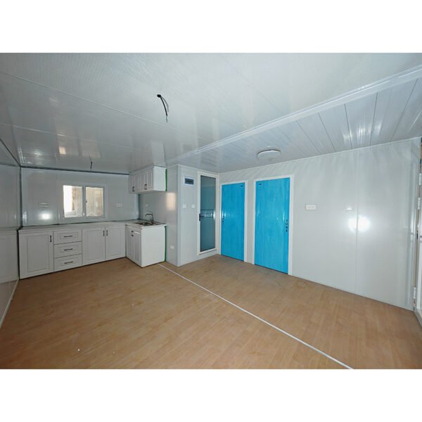 20ft White Expandable Container House with Glass Door Two Bedrooms One Bathroom - Image 5