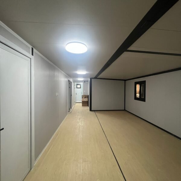 40ft Expandable House with Black Frame and Marble Pattern Wall Panels Four Bedrooms One Bathroom - Image 4