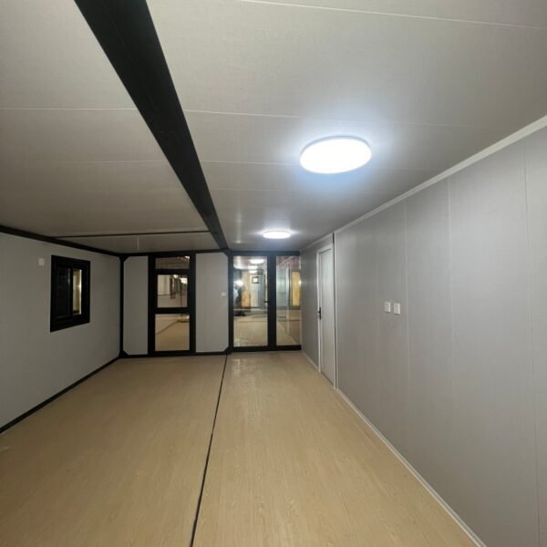 40ft Expandable House with Black Frame and Marble Pattern Wall Panels Four Bedrooms One Bathroom - Image 6