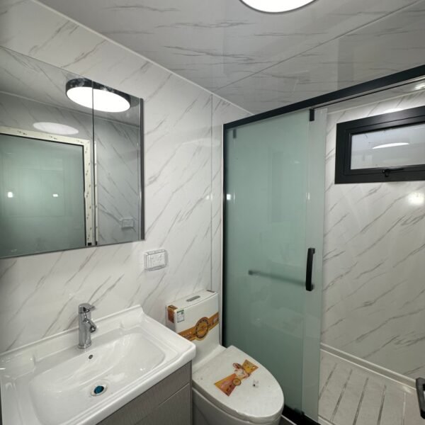 20ft Expandable House with White Walls Entry Deck Two Bedrooms One Bathroom - Image 7