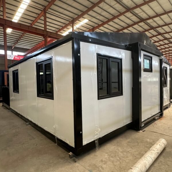 20ft Expandable House with White Walls Entry Deck Two Bedrooms One Bathroom - Image 4