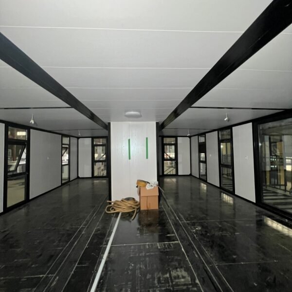 40ft Two-Story Flat Roof Expandable House with Staircase and Pavilion - Image 6
