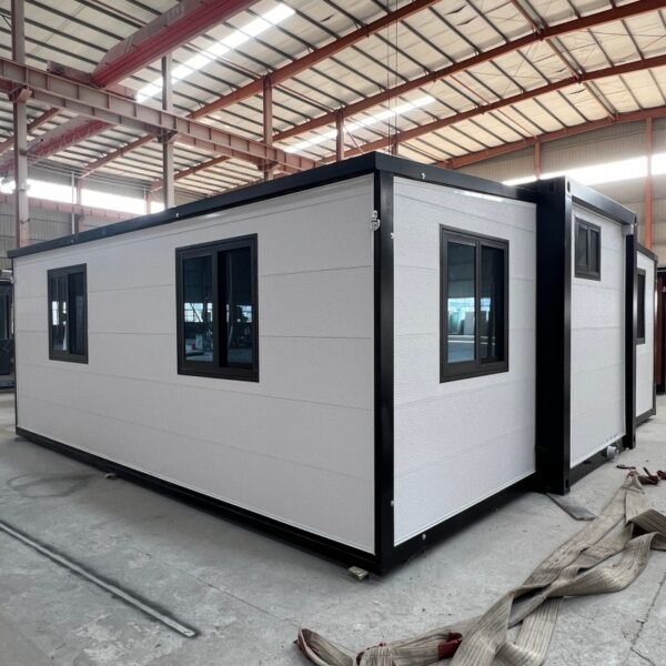 20ft Expandable Container House with 2 Bedrooms & Glass Curtain Wall - Image 3