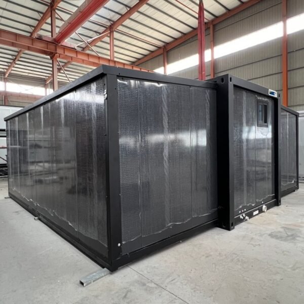 20ft Expandable Container House with Black Wall Panels & Frame - Image 3