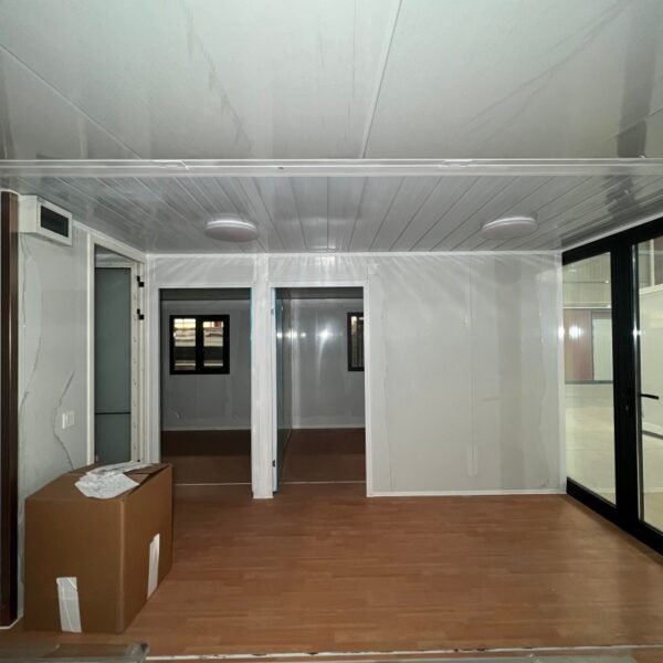 20ft Expandable House with White Frame Antique Gray Walls Two Bedrooms One Bathroom - Image 7