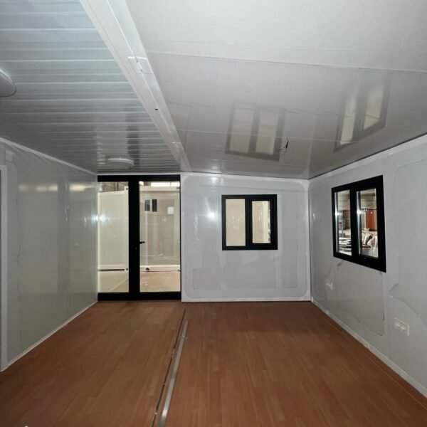 20ft Expandable House with White Frame Antique Gray Walls Two Bedrooms One Bathroom - Image 8