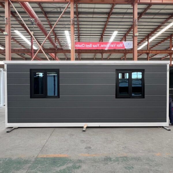 20ft Expandable House with White Frame Antique Gray Walls Two Bedrooms One Bathroom - Image 5