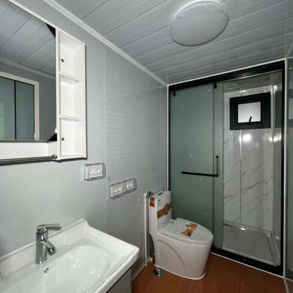 40ft Expandable Container House with Gray Wall Panels Two Bedrooms One Bathroom - Image 8
