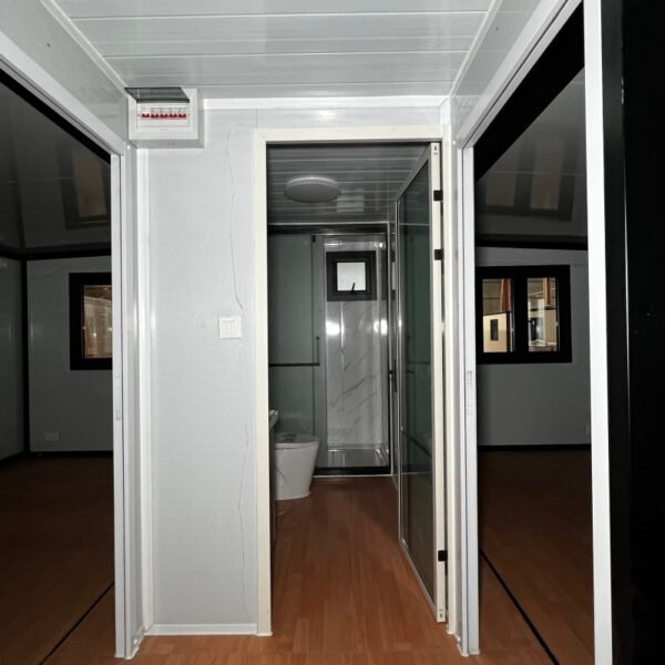 40ft Expandable Container House with Gray Wall Panels Two Bedrooms One Bathroom - Image 6