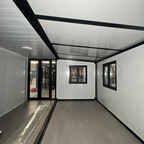 20ft Expandable House with Black Frame and Chicken Wing Wood Panels Two Bedrooms One Bathroom - Image 7