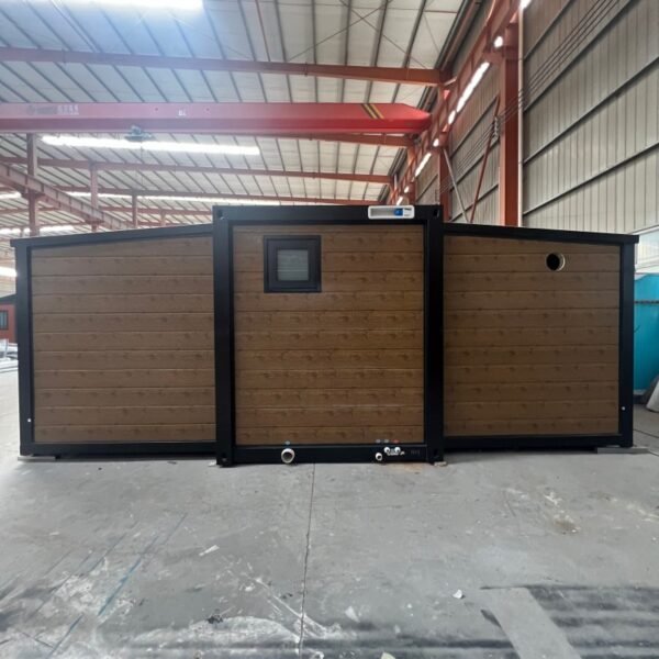 20ft Expandable House with Black Frame and Chicken Wing Wood Panels Two Bedrooms One Bathroom - Image 4