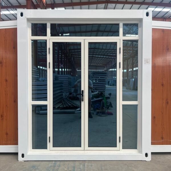 20ft Expandable House with White Frame Wood Grain Finish Two Bedrooms One Bathroom - Image 3