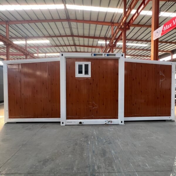 20ft Expandable House with White Frame Wood Grain Finish Two Bedrooms One Bathroom - Image 5