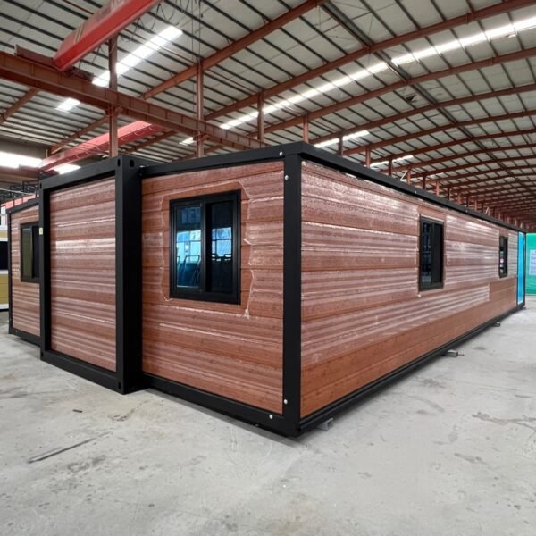 40ft Expandable House with Two Bedrooms One Bathroom Laundry Room and Pavilion - Image 2