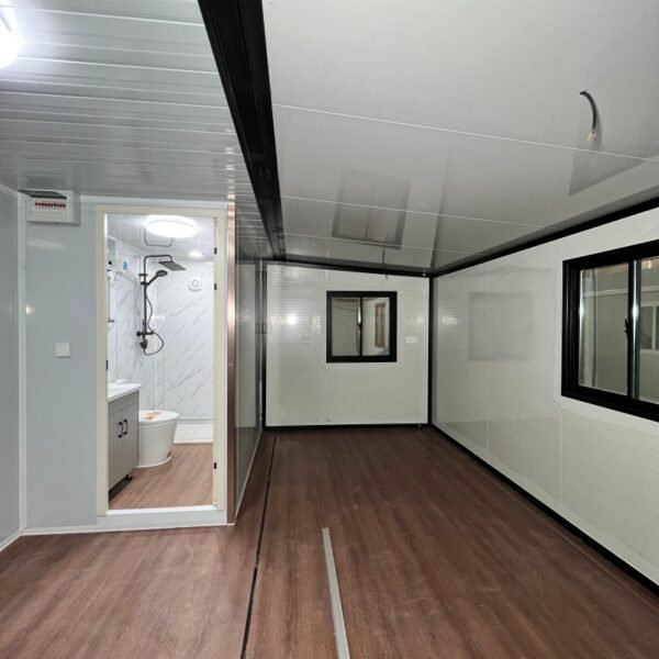 20FT Dark Grey & Black Expandable Container Home with Half Terrace - Image 7