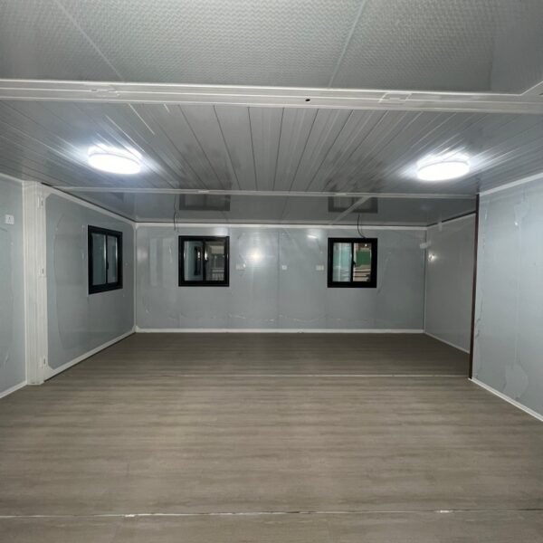 40ft Expandable House with White Frame Gray Vertical Diagonal Groove Two Bedrooms One Bathroom - Image 5
