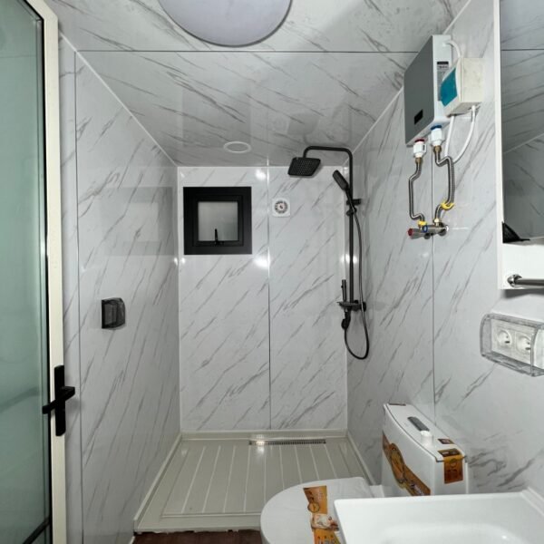 20FT Blue & Black Expandable Container Home with Half Terrace - Image 7