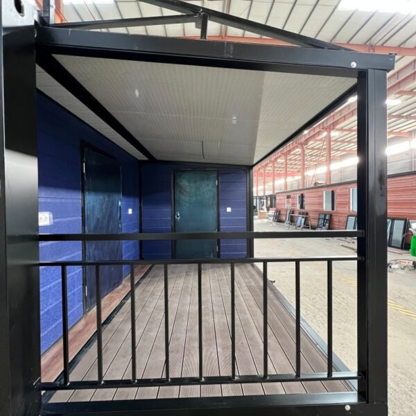 20FT Blue & Black Expandable Container Home with Half Terrace - Image 4