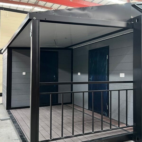 20FT Dark Grey & Black Expandable Container Home with Half Terrace - Image 5