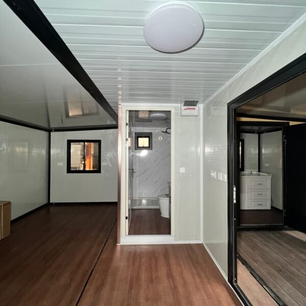 20FT Black & Beige Expandable Container Home with Half Terrace & Half Room - Image 5