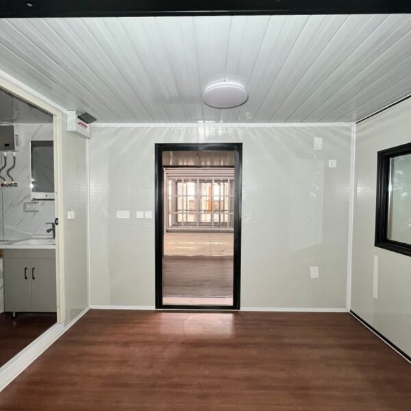 20FT Black & Beige Expandable Container Home with Half Terrace & Half Room - Image 6