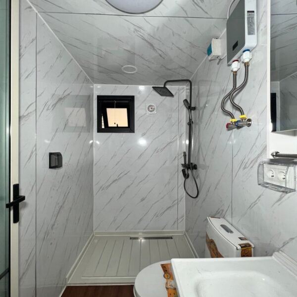 20FT Black & Beige Expandable Container Home with Half Terrace & Half Room - Image 8