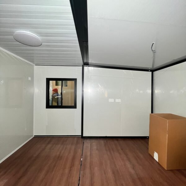 20FT Black & Beige Expandable Container Home with Half Terrace & Half Room - Image 7