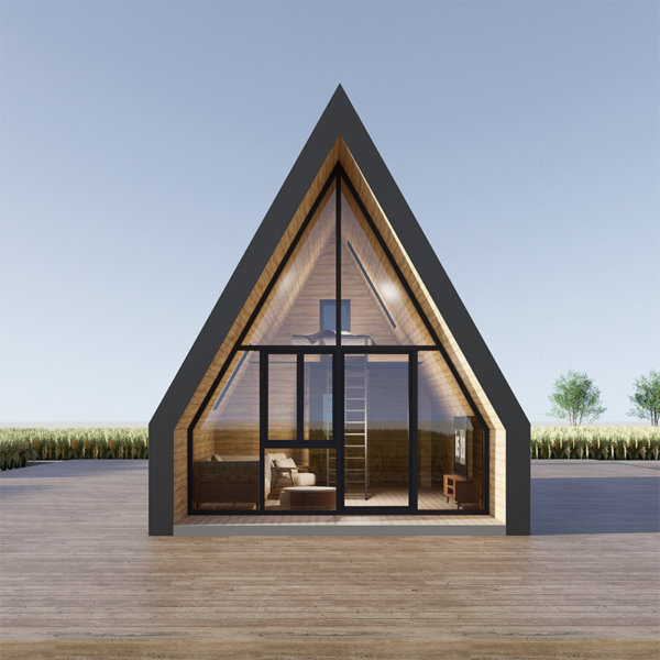 38㎡ Modern Prefab A-Frame Cabin – Durable, Insulated, and Ready to Assemble