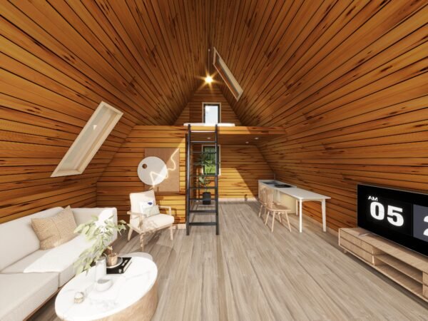 38㎡ Modern Prefab A-Frame Cabin – Durable, Insulated, and Ready to Assemble - Image 7