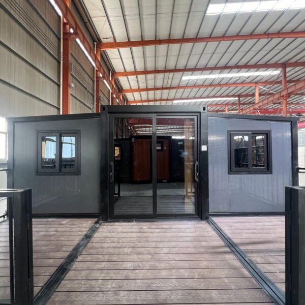20ft Expandable House with Black Frame and Entry Deck Two Bedrooms One Bathroom - Image 3