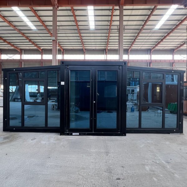 20ft Expandable Container House with 2 Bedrooms & Glass Curtain Wall - Image 2
