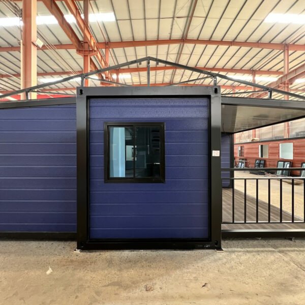20FT Blue & Black Expandable Container Home with Half Terrace - Image 3
