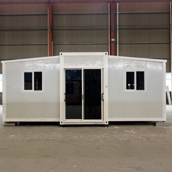 20ft Elevated Expandable House with White Wall Panels, 1 Bedroom, 1 Bathroom, and Kitchen - Image 2