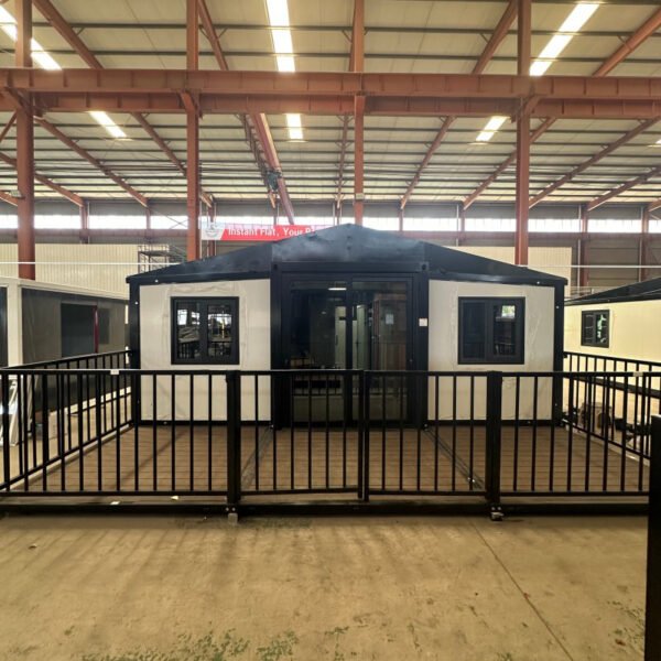 20ft Expandable House with White Walls Entry Deck Two Bedrooms One Bathroom - Image 2
