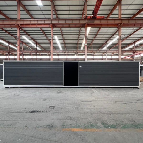 40ft Expandable House with White Frame Gray Vertical Diagonal Groove Two Bedrooms One Bathroom - Image 4
