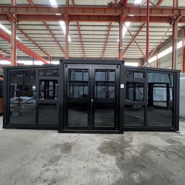 20ft Expandable Container House with Black Wall Panels & Frame - Image 2