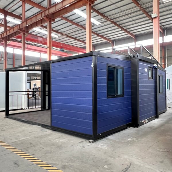 20FT Blue & Black Expandable Container Home with Half Terrace - Image 5