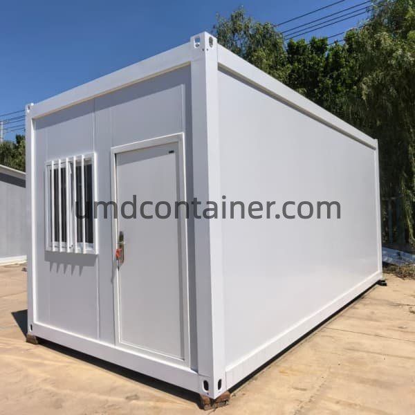 Single temporary worker accommodation room exterior