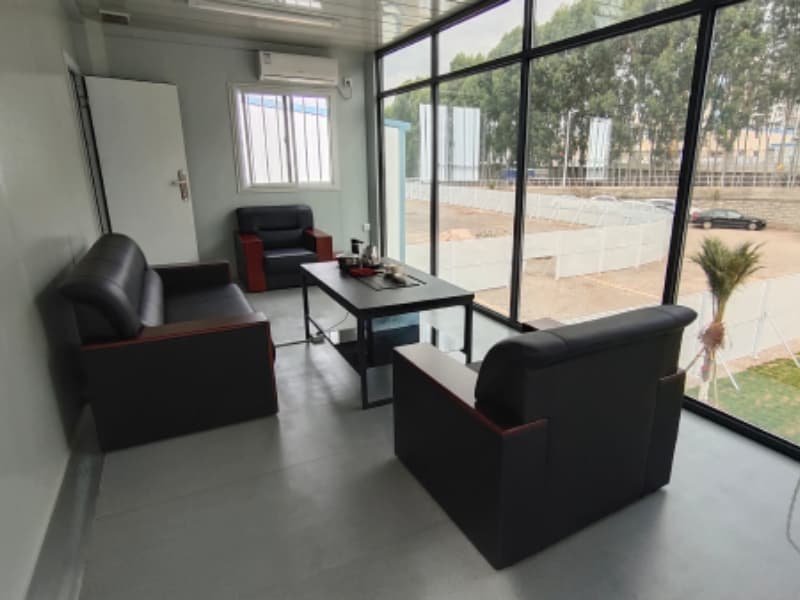 Modular office staff lounge interior